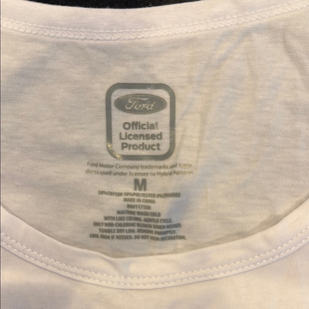 3/$10 - Ford Official Licensed White Tank Top - Picture 2 of 4